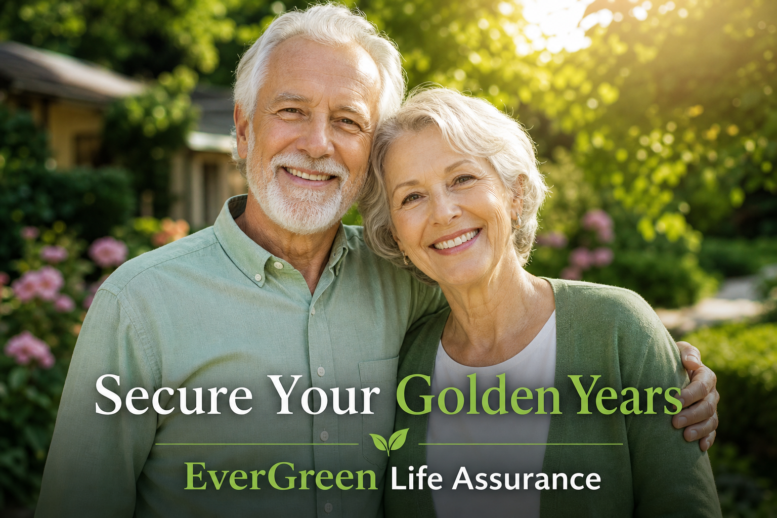 Happy retired couple — EverGreen Life Assurance secure your golden years